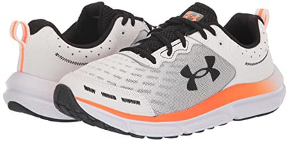 Under Armour Men's Charged Assert 10 Running Shoe, (101) White/White/Black, 10.5