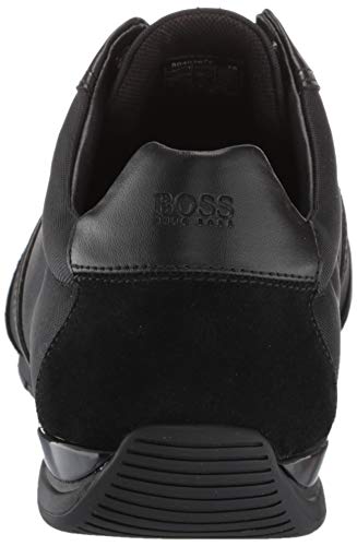 BOSS Men's Saturn Profile Low Top Sneaker, Black Fox, 10