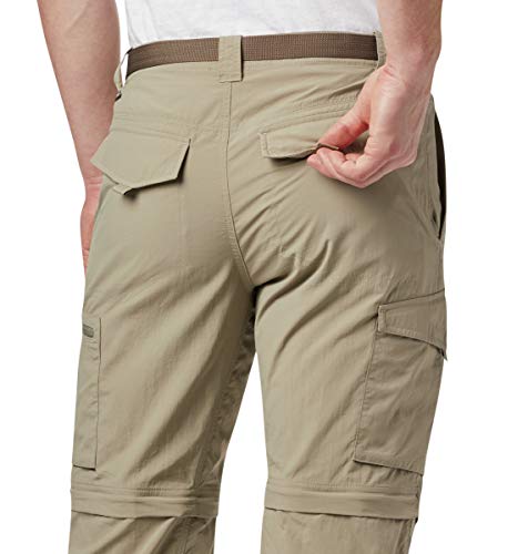 Columbia Men's Silver Ridge Convertible Pant, Breathable, UPF 50 Sun Protection, Tusk, 38x32