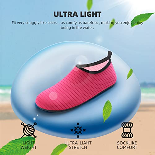 Water Shoes for Women Men Quick-Dry Aqua Socks Swim Beach Barefoot Yoga Exercise Wear Sport Accessories Pool Camping Must Haves Adult Youth Size