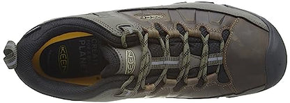 KEEN Men's Targhee 3 Low Height Waterproof Hiking Shoes, Bungee Cord/Black, 11