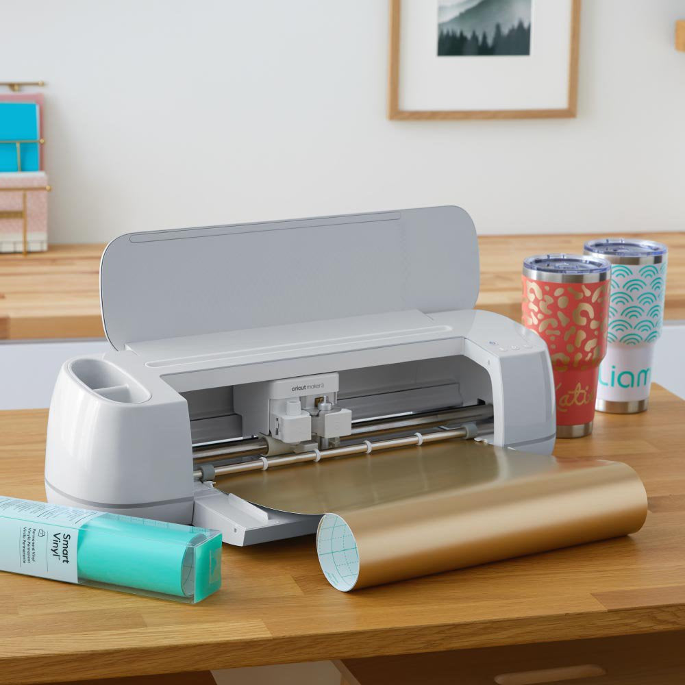 Cricut Maker 3 Machine Tools and Rainbow Vinyl Bundle