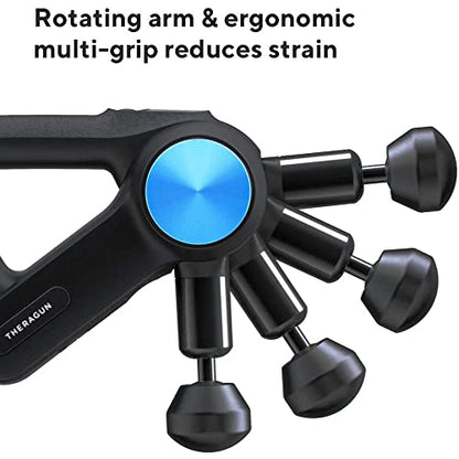 TheraGun Pro - Handheld Massage Gun - Athlete Approved Bluetooth Enabled Percussion Massage Gun for Pain Relief - Deep Tissue Muscle Massager with Quietforce Technology - 4th Generation - Black