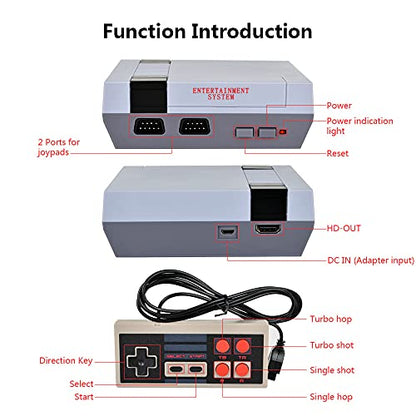Classic Retro Game Console HDMI Input, Mini Classic Game Console Built-in with 621 Retro Games Dual Players Mode for Dual Players Kids, Adult, Children Gift, Valentine/Birthday Gift