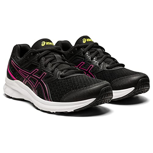 ASICS Women's Jolt 3 Running Shoes, 9, Black/HOT Pink