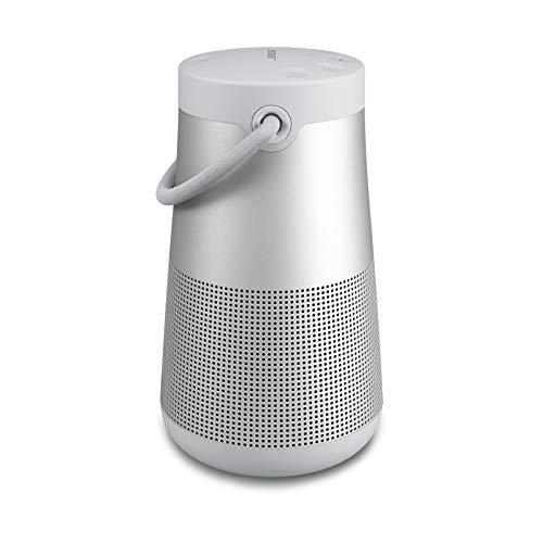 Bose SoundLink Revolve+ (Series II) Bluetooth Speaker, Portable Speaker with Microphone, Wireless Water Resistant Travel Speaker with 360 Degree Sound, Long Lasting Battery and Handle, Silver