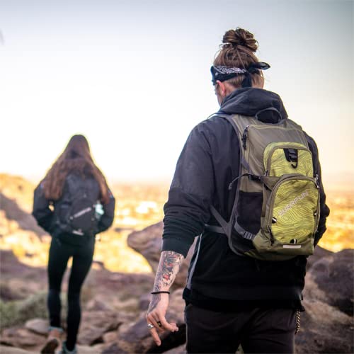 EVERFUN Hydration Backpack Water Backpack with Rain Cover and Water Bladder 2-Liter Hiking Daypack Women Men Lightweight Insulation Hydration Day Rucksack for Hiking, Cycling, Running, Climbing