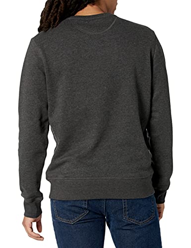 Amazon Essentials Men's Fleece Crewneck Sweatshirt (Available in Big & Tall), Charcoal Heather, Large