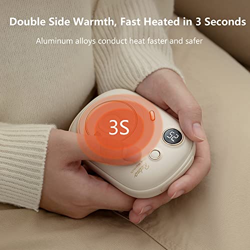 Hand Warmers Rechargeable, 2022 Upgraded Portable Electric Hand Warmer, 10000 mAh 24 Hrs Warmth Pocket Warmer, Best Gift for Winter