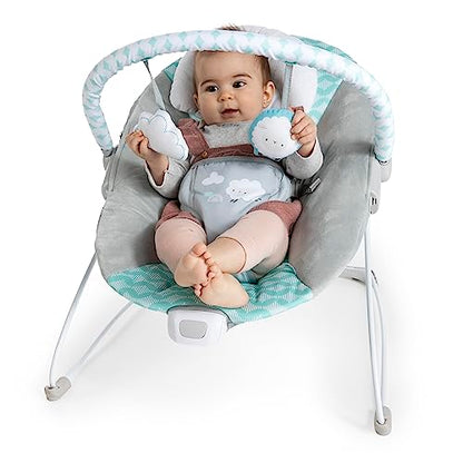 Ity by Ingenuity Bouncity Bounce Vibrating Deluxe Baby Bouncer Seat, 0-6 Months Up to 20 lbs (Goji)