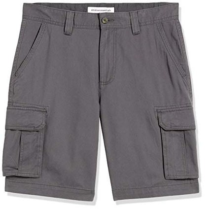 Amazon Essentials Men's Classic-Fit Cargo Short (Available in Big & Tall), Grey, 30