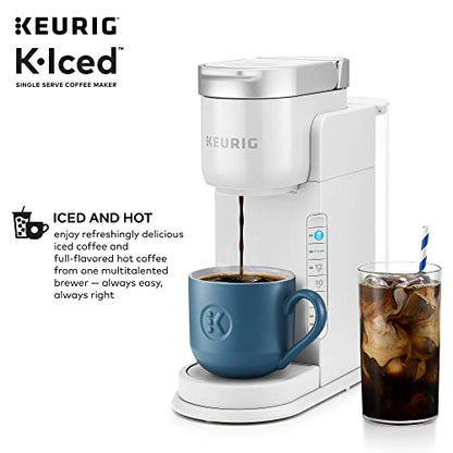 Keurig K-Iced Single Serve Coffee Maker - Brews Hot and Cold - White