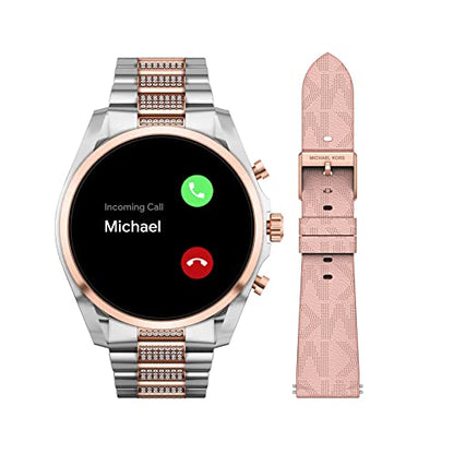 Michael Kors Men's or Women's Gen 6 44mm Touchscreen Smart Watch with Alexa Built-In, Fitness Tracker, Sleep Tracker, GPS, Music Control, Smartphone Notifications (Model: MKT5137V)