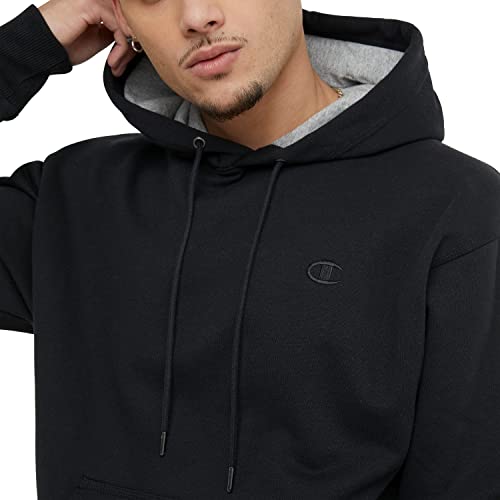 Champion Men's Hoodie, Powerblend, Fleece Striped Sweatshirt for Men (Reg. or Big & Tall)