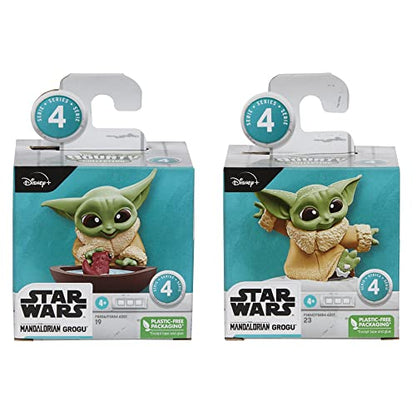 STAR WARS The Bounty Collection Series 4 Grogu Collectible Figures 2.25-Inch-Scale Tadpole Friend, Snowy Walk Posed Toys 2-Pack Ages 4 and Up