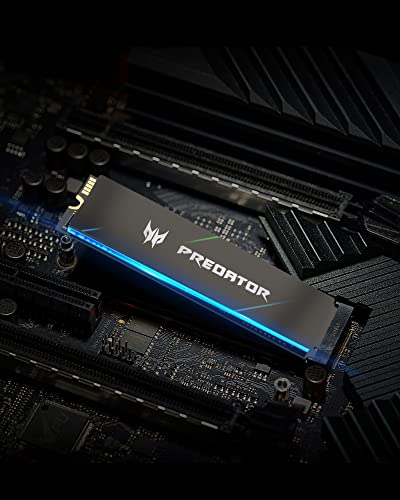 acer Predator GM7000 4TB NVMe Gen4 Gaming SSD, M.2 2280, Compatible with PS5, PCIe 4.0 Internal PC Solid State Hard Drive Up to 7400MB/s - BL.9BWWR.107