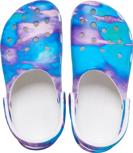 Crocs Unisex-Adult Classic Solar Rainbow Clogs, Rainbow Galaxy, 6 Women/4 Men