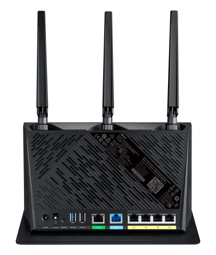 ASUS RT-AX86U Pro (AX5700) Dual Band WiFi 6 Extendable Gaming Router, 2.5G Port, Mobile Game Mode, Port Forwarding, Subscription-Free Network Security, VPN, AiMesh Compatible