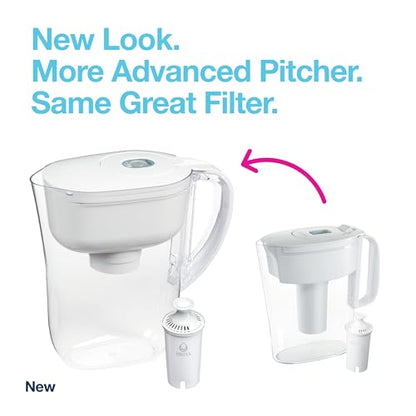 Brita Metro Water Filter Pitcher, BPA-Free Water Pitcher, Replaces 1,800 Plastic Water Bottles a Year, Lasts Two Months or 40 Gallons, Includes 1 Filter, Kitchen Accessories, Small - 6-Cup Capacity