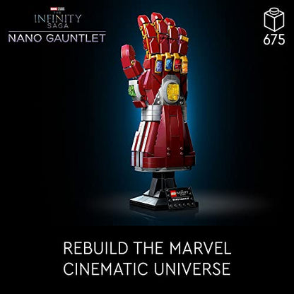 LEGO Marvel Nano Gauntlet, Iron Man Model with Infinity Stones, 76223 Avengers: Endgame Film Set, Collectable Memorabilia, Gift Idea for Adults and Teens