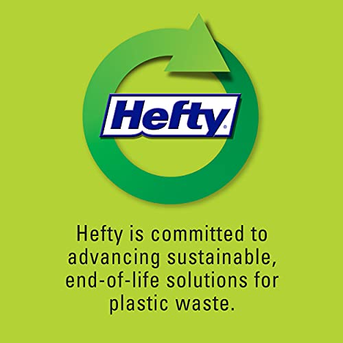 Hefty Ultra Strong Multipurpose Large Trash Bags, Black, White Pine Breeze Scent, 30 Gallon, 50 Count