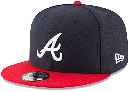 New Era MLB 9FIFTY Adjustable Snapback Hat Cap One Size Fits All (Atlanta Braves Alternate)