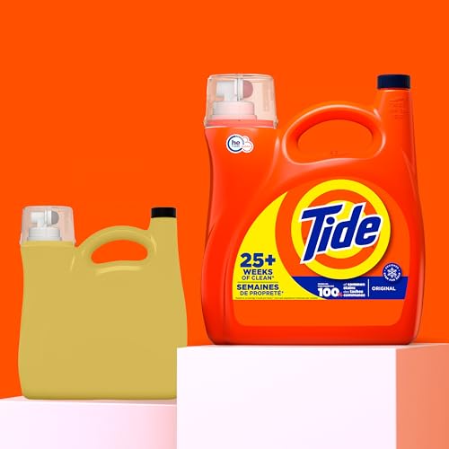 Tide Liquid Laundry Detergent, Original, 100 loads, 146 fl oz, HE Compatible