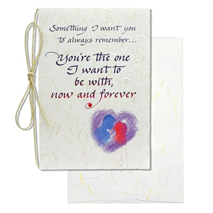 Blue Mountain Arts Love Card—For a Husband, Wife, Spouse, Partner, or Significant Other (Something I want you to always remember… You’re the one I want to be with, now and forever)