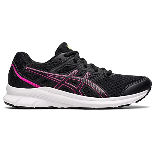 ASICS Women's Jolt 3 Running Shoes, 9, Black/HOT Pink