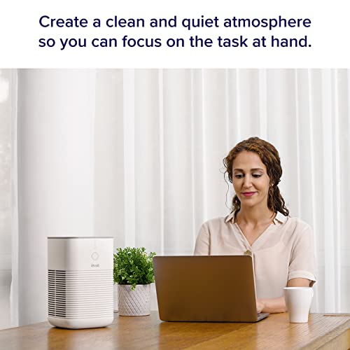 LEVOIT Air Purifier for Home Bedroom, HEPA Fresheners Filter Small Room Cleaner with Fragrance Sponge for Smoke, Allergies, Pet Dander, Odor, Dust Remover, Office, Desktop, Table Top, 1 Pack, White