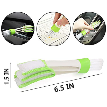 Multifunction Cleaning Brush for Car Interior - Auto Detailing Care Brush Tools for Dashes Leather Seat Wheel Air Vent Conditioner Soft Brushes for Sweeping Home Kitchen Car Wash Accessories Details