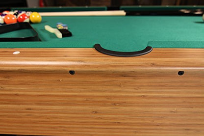 Mizerak Dynasty Space Saver 6.5' Billiard Table with Leg Levelers, Automatic Ball Return, and Classic Green Nylon Cloth