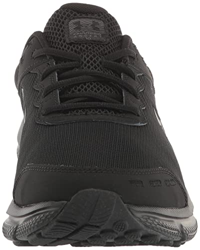 Under Armour Men's Charged Assert 10 Running Shoe, (002) Black/Black/Black, 13 X-Wide