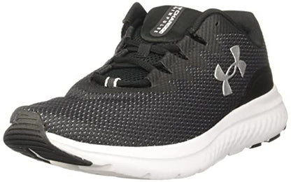 Under Armour Men's Charged Impulse 3 Running Shoe, (001) Black/Black/Metallic Silver, 13