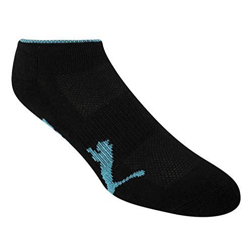 Puma Women's Half Terry Runner Socks 6-Pack, Black, 9-11