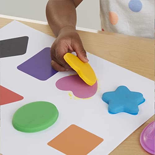 Play-Doh Shapes and Colors Preschool Toy for Kids 2 Years and Up with 5 Activity Playmats, 15 Tools, and 10 Modeling Compound Colors, Non-Toxic (Amazon Exclusive)