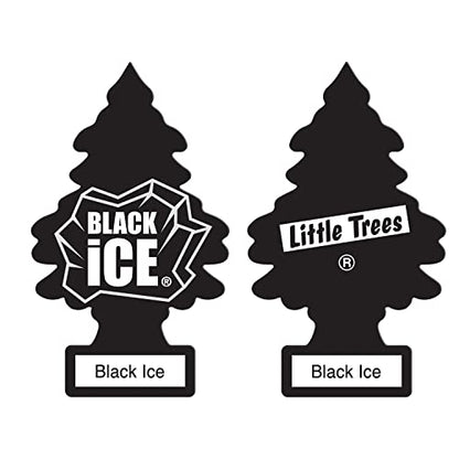 Little Trees Car Freshener, Black Ice, 10-Pack