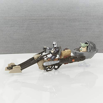 STAR WARS Mission Fleet Expedition Class The Mandalorian The Child Battle for The Bounty 2.5-Inch-Scale Figures and Vehicle, Kids Ages 4 and Up