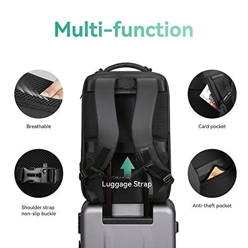 MARK RYDEN Business Backpack for Men, Waterproof High Tech Backpack with Sport Car Shape Design and USB Charging Port, Travel Laptop Backpack Fits 17.3 Inch Notebook