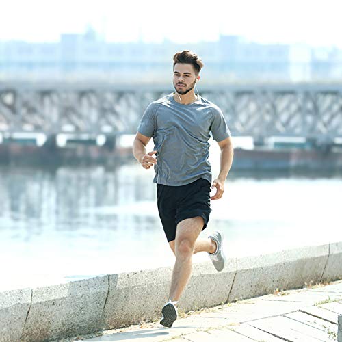 MCPORO Workout Shirts for Men Short Sleeve Quick Dry Athletic Gym Active T Shirt Moisture Wicking