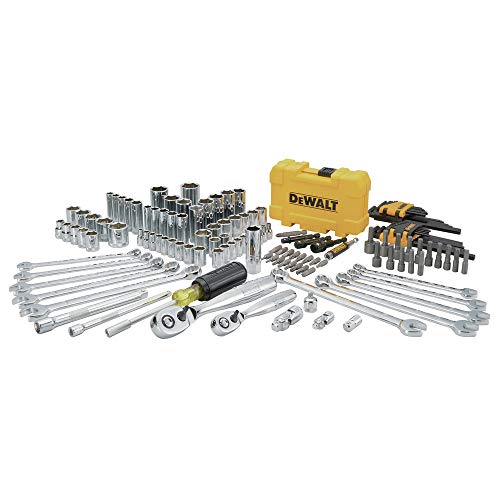 DEWALT Mechanics Tools Kit and Socket Set, 142-Piece, 1/4 & 3/8" Drive, MM/SAE (DWMT73802)