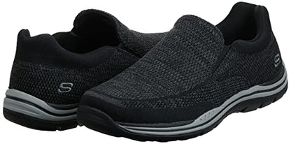 Skechers USA Men's Expected Gomel Slip-on Loafer,Black,10.5 2W US