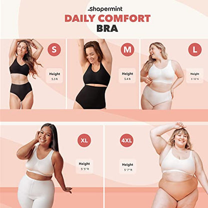 SHAPERMINT Bras for Women - Womens Bras, Compression Bra, Wirefree Bra, from Small to Plus Size Bras for Women