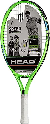 HEAD Speed Kids Tennis Racquet - Beginners Pre-Strung Head Light Balance Jr Racket - 19 Inch, Green