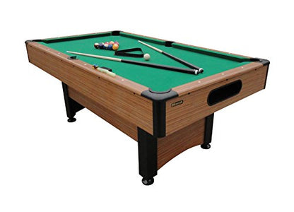 Mizerak Dynasty Space Saver 6.5' Billiard Table with Leg Levelers, Automatic Ball Return, and Classic Green Nylon Cloth