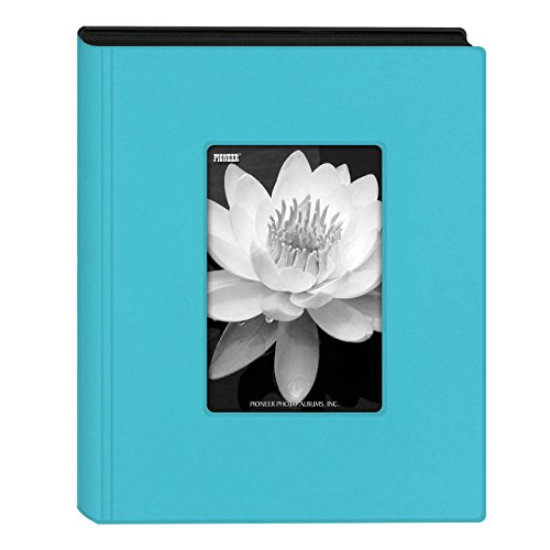 Pioneer Photo Albums - KZ-46/AQ KZ-46 Aqua Blue Mini Frame Cover Photo Album, 4" x 6"