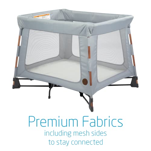 Maxi-Cosi Swift Play Yard, Extra-Comfy, Thick Mattress, Essential Grey