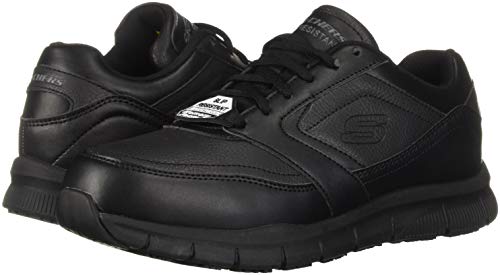 Skechers Men's Nampa Food Service Shoe, Black, 10.5