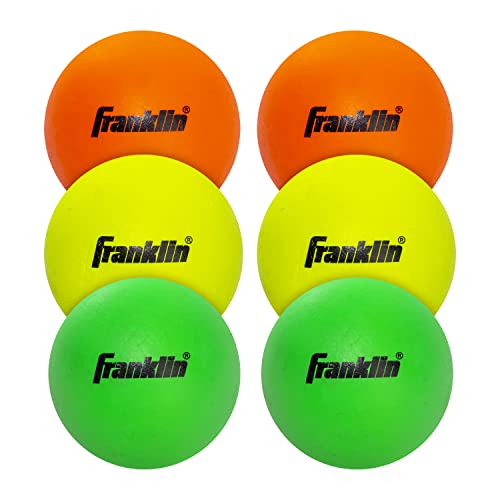 Franklin Sports Lacrosse Balls - Soft Rubber Lacrosse Balls for Kids - Perfect for Beginners & First Time Players - Softer & Smaller Construction Than Regulation Balls for Safe Play - Pack of 6