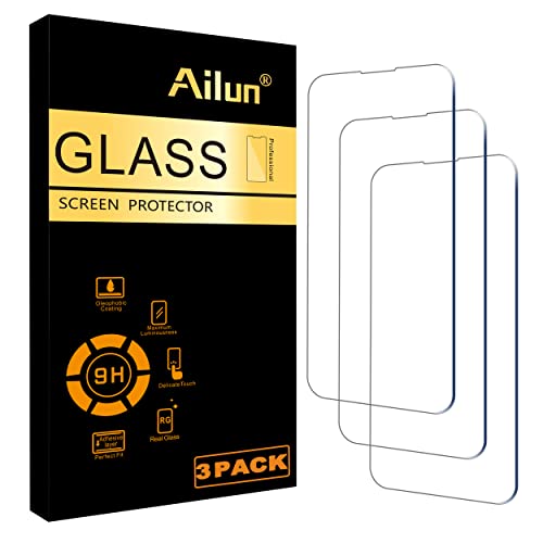 Ailun Glass Screen Protector for iPhone 14 Plus/iPhone 14 Pro Max [6.7 Inch] Display 3 Pack Tempered Glass, Sensor Protection, Dynamic Island Compatible, Case Friendly